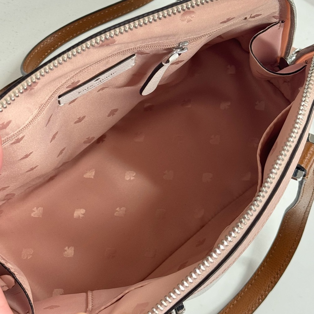 Kate Spade Pink and White Satchel - Picture 4 of 7